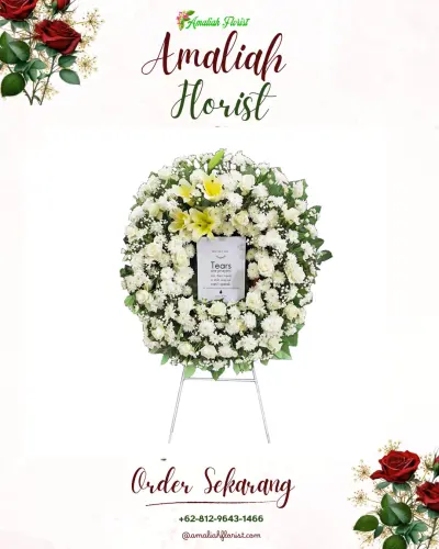 Krans Bunga Duka Cita di Gadel